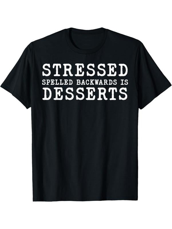 Whimsical Stressed Backwards Design T-Shirt Summer Streetwear Hoodie, Sweatshirt | UrbanDripWear.com