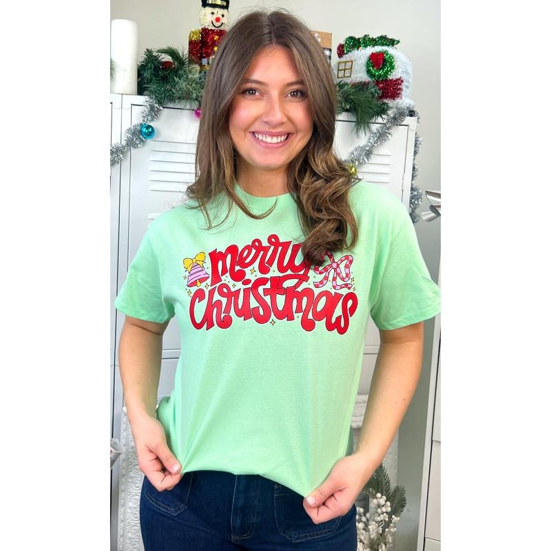 Whimsy Merry Christmas Graphic T-Shirt Hoodie, Sweatshirt | UrbanDripWear.com