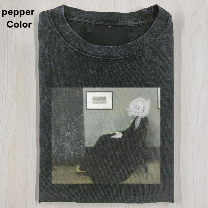 Whistler's Mother Graphic Tee , MR BEAN ART T-SHIRT, Funny Graphic T-shirt, Unisex Movie Shirt Menswear Womenswear...