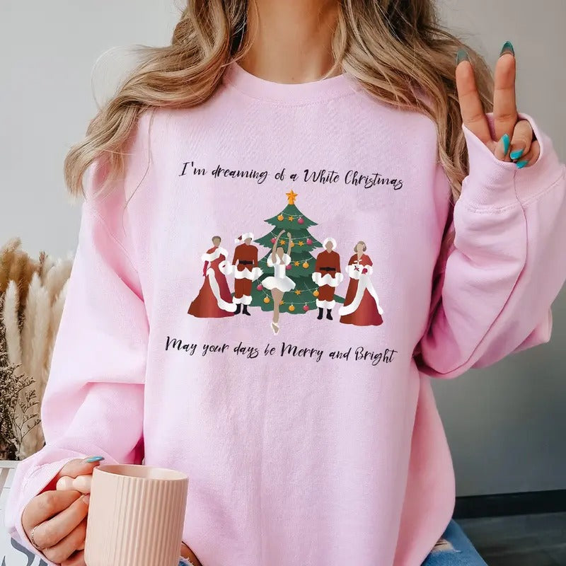 White Christmas Movie 1954 Sweathirt, Haynes Sisters Sweatshirt, Christmas White Movie Shirt Hoodie | UrbanDripWear.com