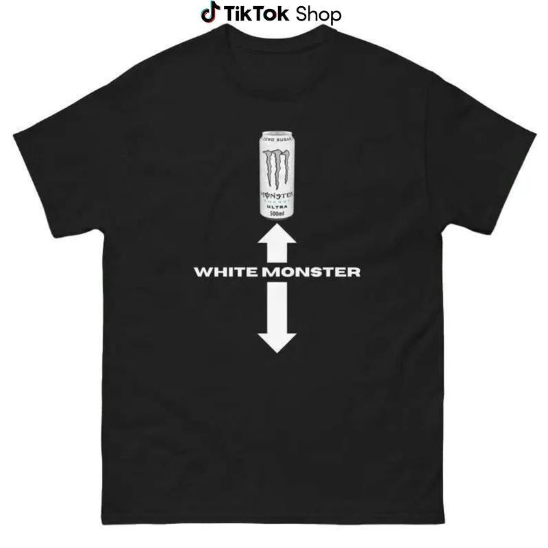 White monster t-shirt, Fun summer t-shirts, funny summer t-shirts, T-shirt white monster Hoodie, Sweatshirt
