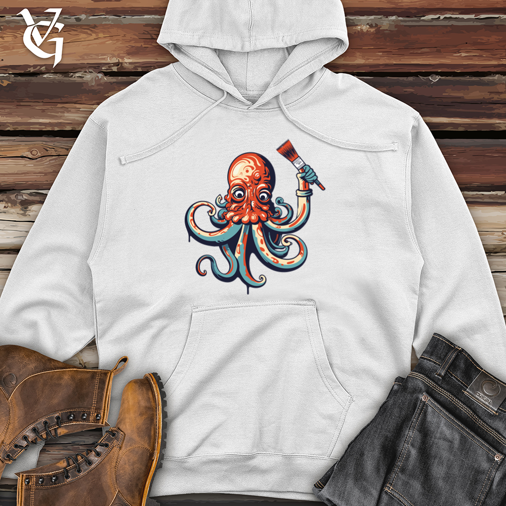 Vintage Artistic Octo Midweight Hooded Sweatshirt