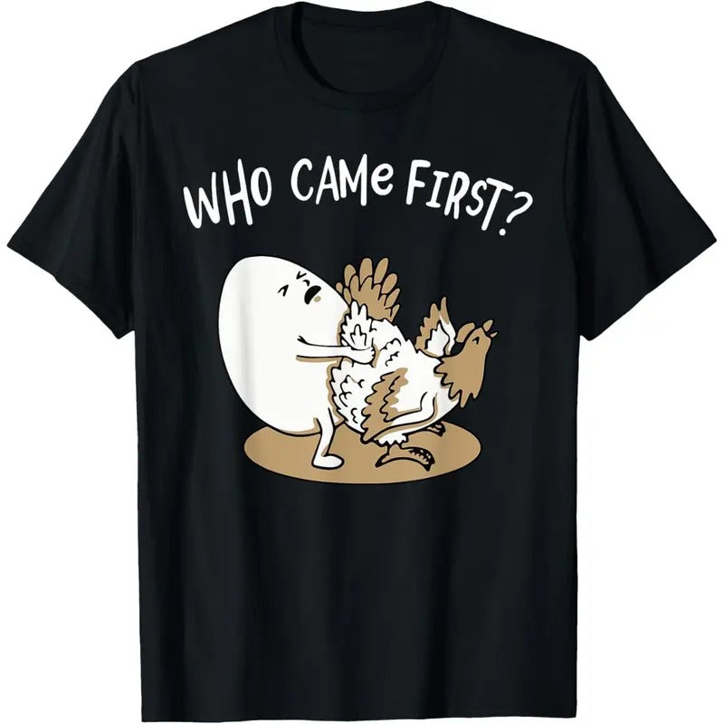 Who Came First Chicken or Egg? Chickens Lover Farmer T-Shirt made in usac Hoodie, Sweatshirt | UrbanDripWear.com
