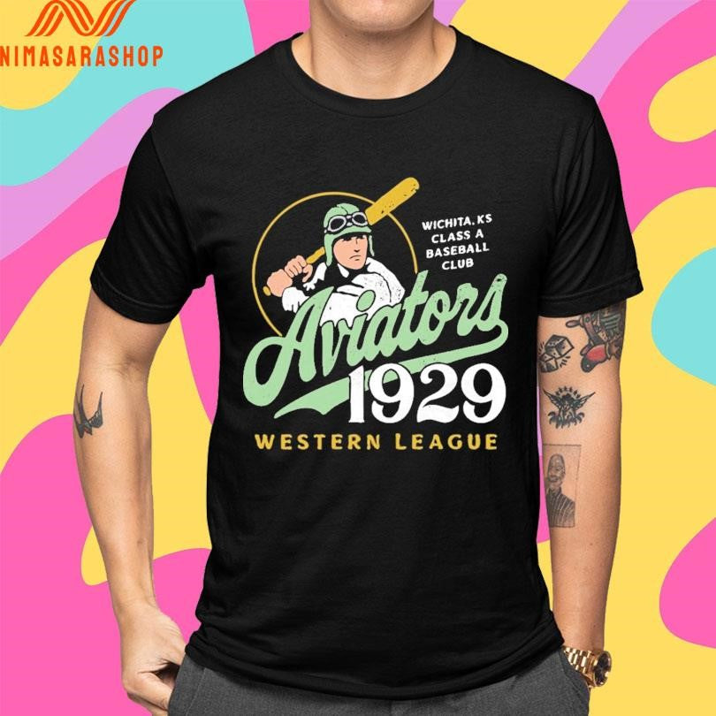 Wichita Aviators 1929 Western League Wichita Ks Class A Baseball Club Shirts