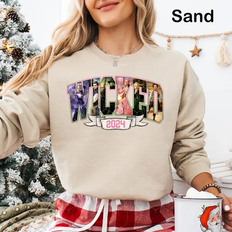 Wicked Changed For Good Sweatshirt, Wicked 2024 Tshirt, Wicked Defy Gravity Sweatshirt, Elphaba And Glinda Tshirt, Wizard...