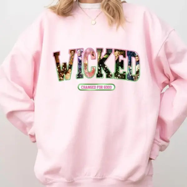 Wicked Musical Sweatshirt with Defy Gravity Broomstick Magic Wand - Fabric, Pullover T-Shirts, Hoodie | UrbanDripWear.com