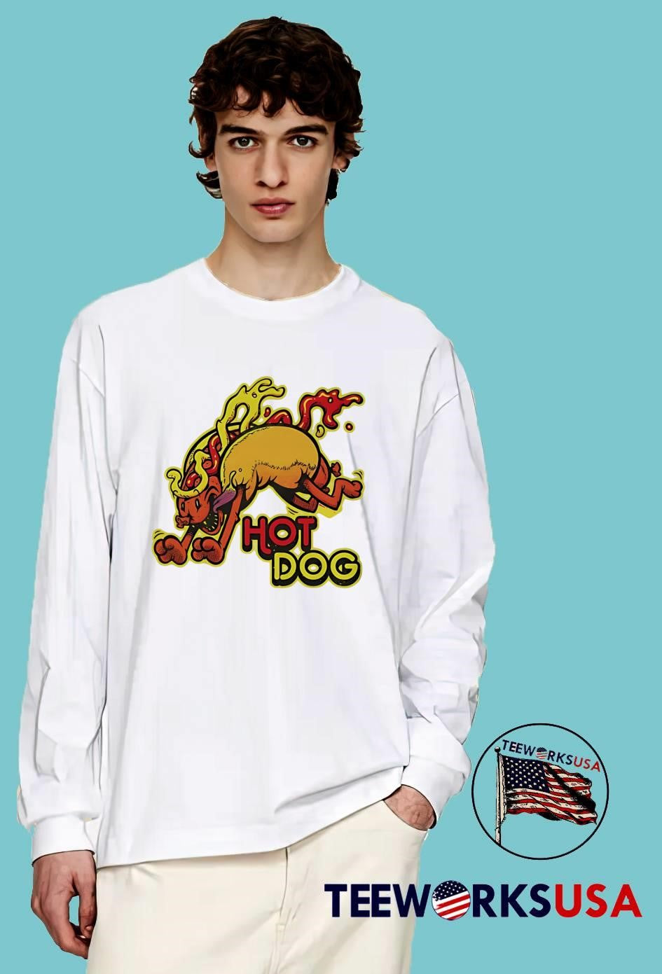 Wild Fast Food Running Express Hot Dog T-Shirt