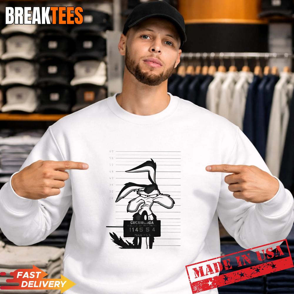 Wile E Coyote Looney Tunes mugshot T-Shirt