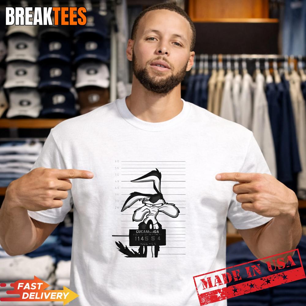 Wile E Coyote Looney Tunes mugshot T-Shirt