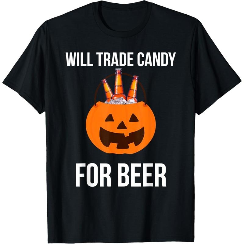 Will trade candy for beer college Halloween costume adult T-Shirt made in us Hoodie, Sweatshirt | UrbanDripWear.com