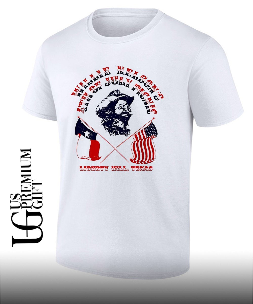 Willie Nelson 1975 4th of July Picnic Band shirt