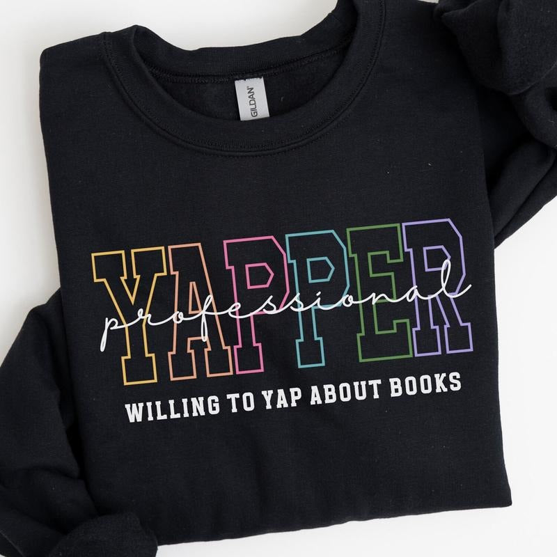 Willing to Yap About Books Shirt, Reading Shirt, Professional Yapper Shirt, Book Club Tee, Librarian Gift FZ6SH Hoodie,...
