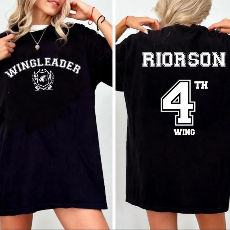 Wing Leader Xaden Riorson Shirt, Fourth Wing Merch Scribe Quadrant Shirt Iron Flame By Rebecca Yarros Merchandise, Unisex...
