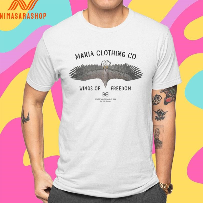 Wings Makia Clothing Co Wings Of Freedom White Tailed Eagle 1962 By Erik Bruun Shirts