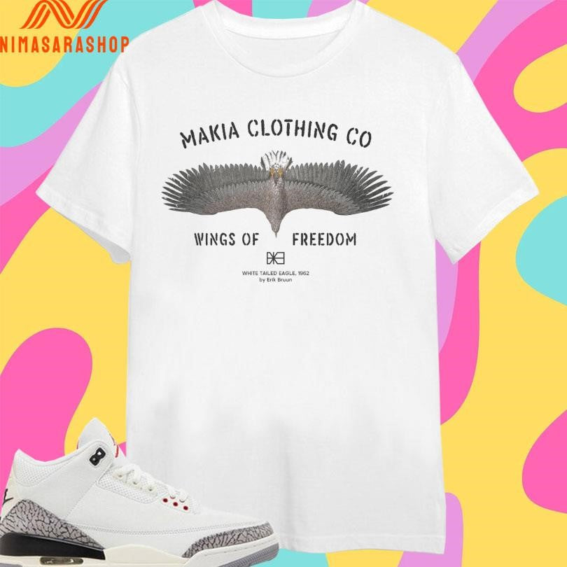 Wings Makia Clothing Co Wings Of Freedom White Tailed Eagle 1962 By Erik Bruun Shirts