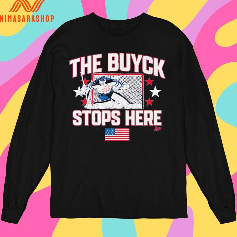 Winnipeg Jets Connor Hellebuyck The Buyck Stops Here Shirts
