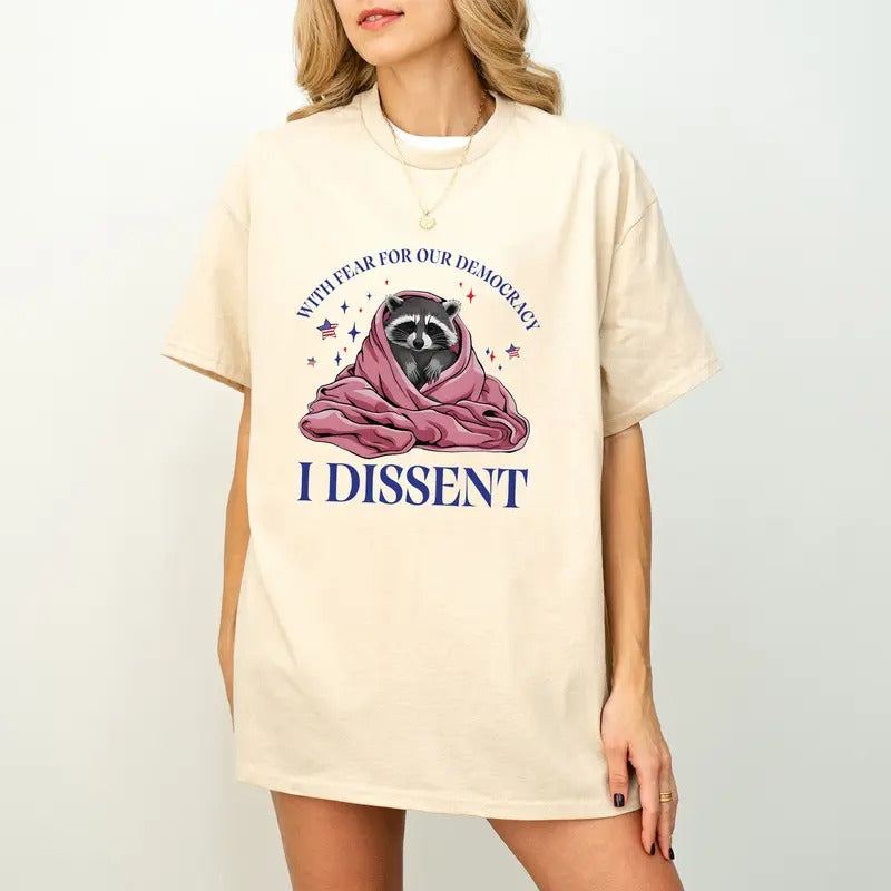 With Fear for Our Democracy I Dissent,Democracy Shirt,Justice Shirt,Activist Shirt Hoodie, Sweatshirt | UrbanDripWear.com