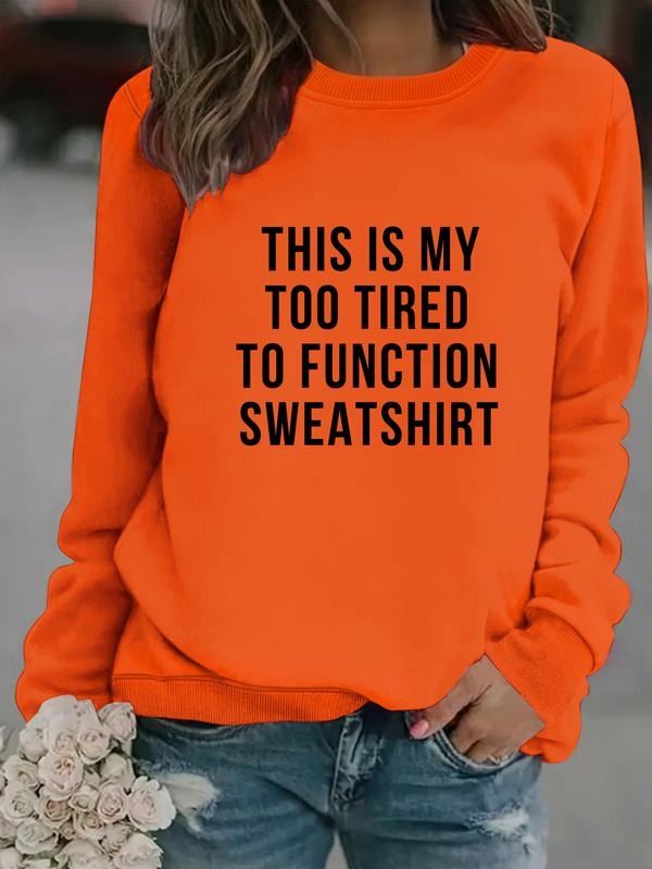 Women Casual Fitted Knit Long Sleeve Round Neck Sweatshirt This Is My Patterned Pullover Soft Comfortable Washable Daily...
