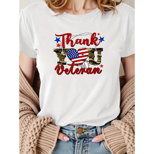 Women'S "Thank You Heroes" Graphic T-Shirt