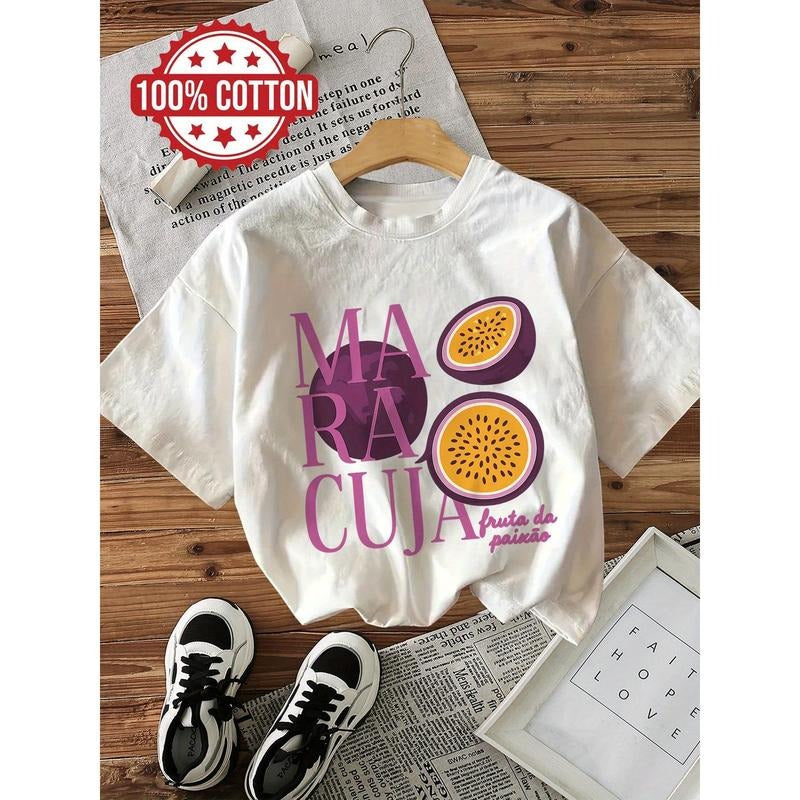 Women'S Casual T-Shirt with "Maracuja" Print