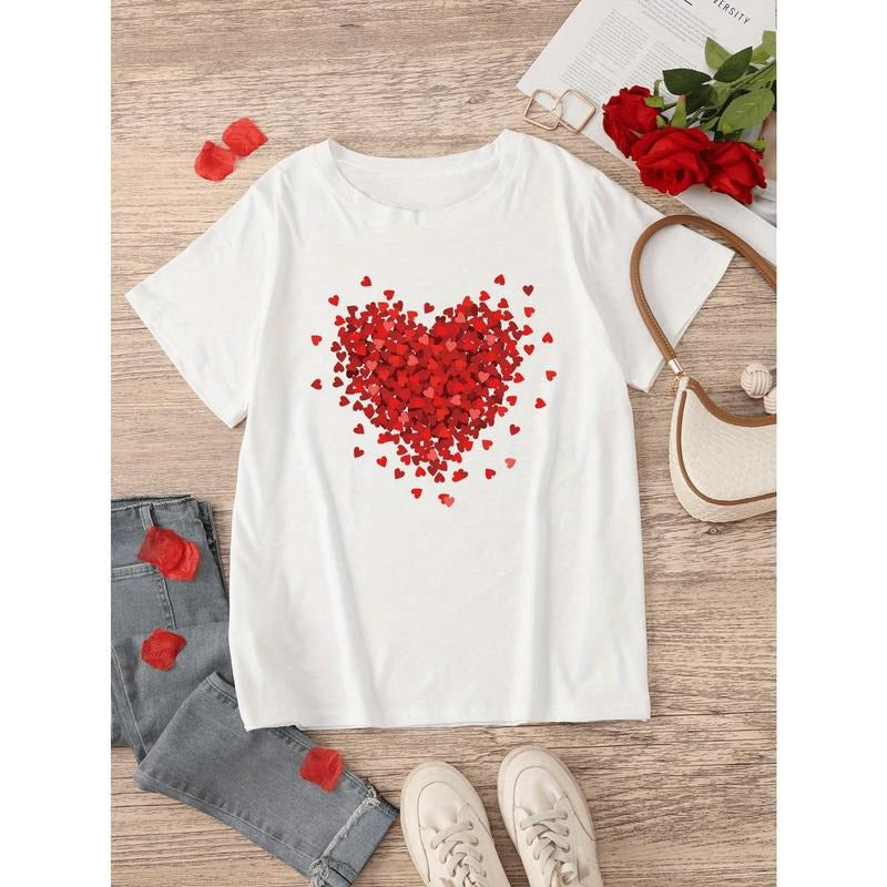 Women'S Fashion Round Neck Short-Sleeved T-Shirt Trendy Spring And Summer Four Seasons Street Style Light Luxury Party...