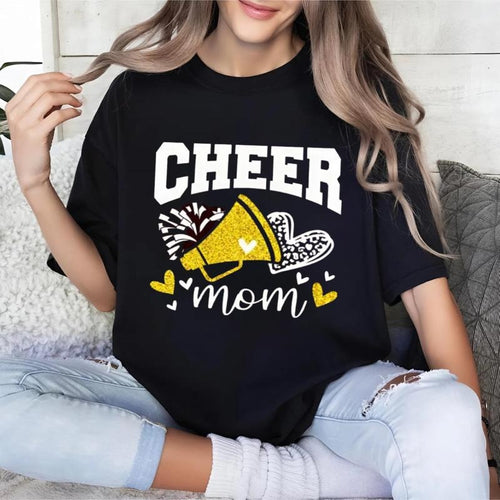 Women's "Cheer Mom" Graphic T-Shirt