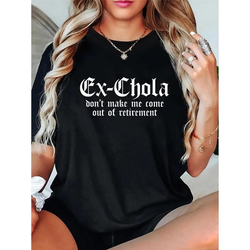 Women's "Ex-Chola" Funny Graphic T-Shirt