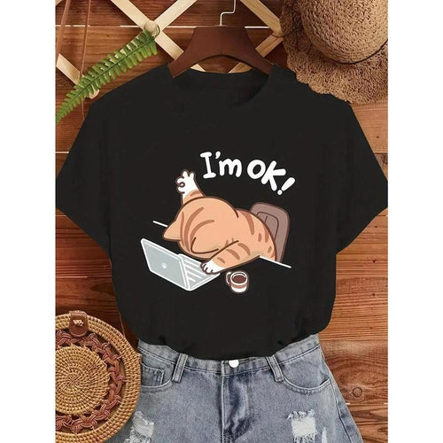Women's "I'm Okay" Graphic T-Shirt