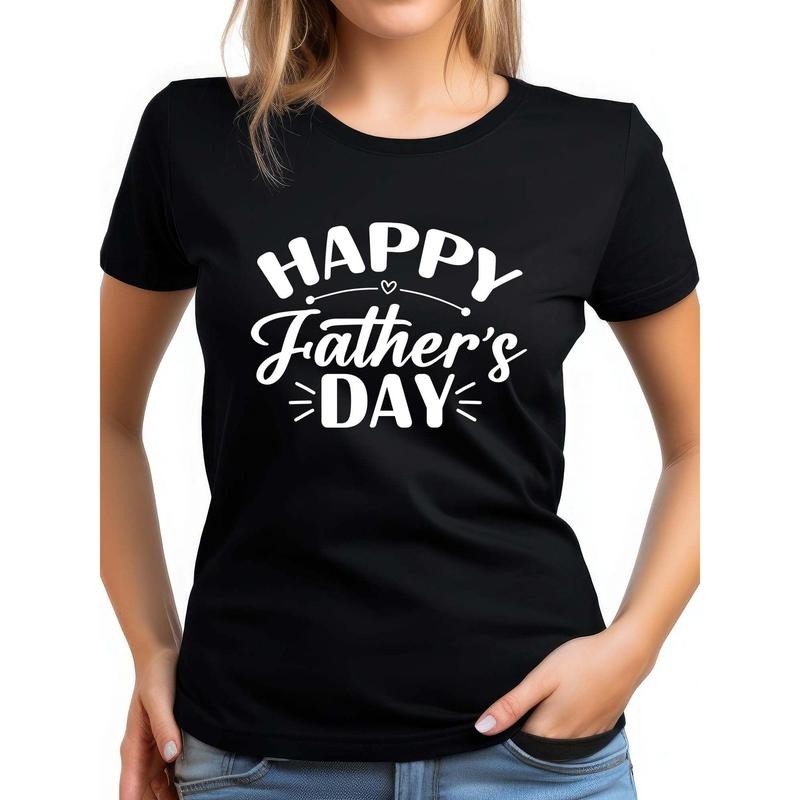 Women's Black Cotton T-Shirt