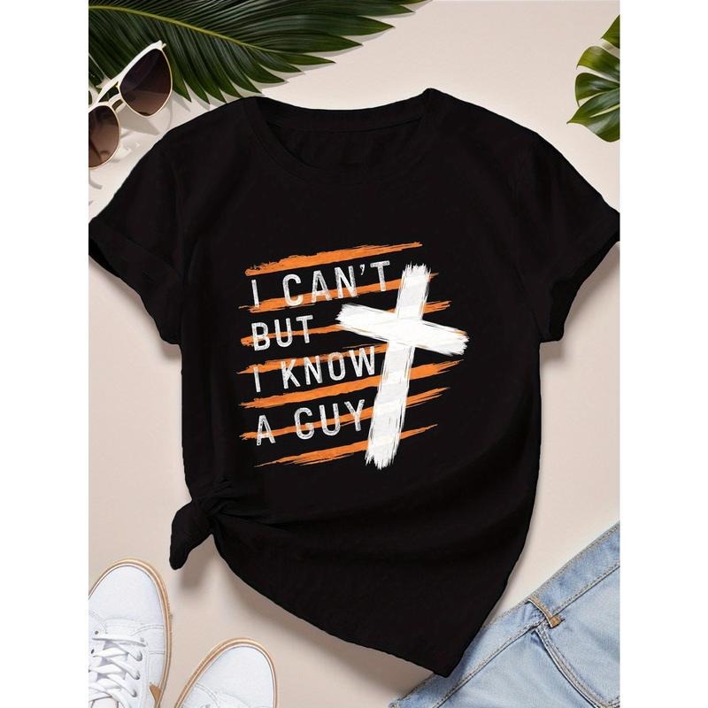 Women's Black Graphic T-Shirt