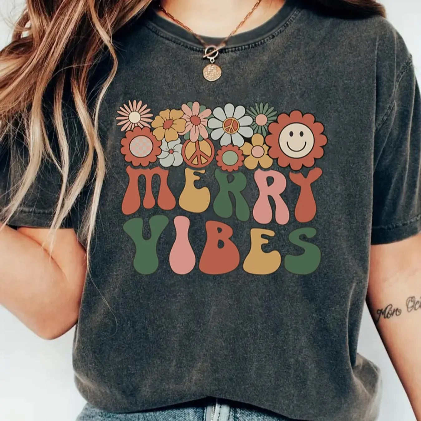 Women's Cartoon Floral & Letter Print Round Neck Tee, Trendy Casual Short Sleeve T-shirt for Daily Wear, Ladies All...