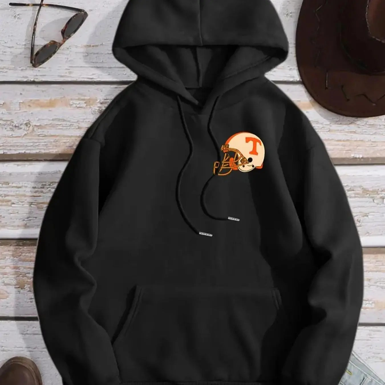 Women's Cartoon Print Drawstring Hoodie, Casual Long Sleeve Hooded Sweatshirt for Fall & Winter, Women's Clothes for...