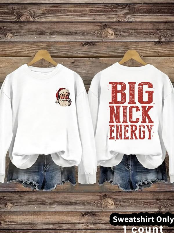Women's Casual Christmas Graphic Sweatshirt, Soft Long Sleeve Round Neck Pullover, All-Season Comfortable Daily Wear...