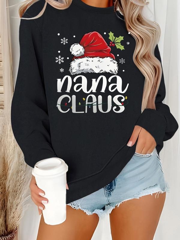 Women's Casual Christmas Pattern Pullover, Soft Long Sleeve Round Neck Sweatshirt, All-Season Comfort Clothing style 03...
