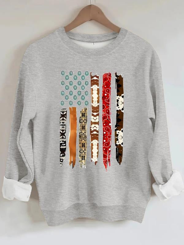 Women's Casual Colorblock Striped Pullover Sweatshirt, Soft Long Sleeve Round Neck, All-Season Comfort, Durable Fabric...