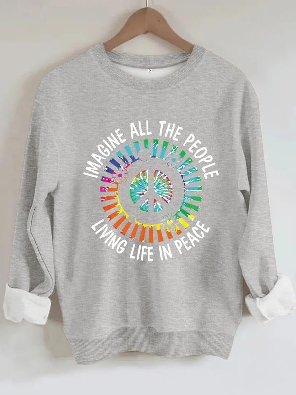 Women's Casual Colorful Imagine Floral Sweatshirt, Soft Long Sleeve Round Neck Fleece Pullover, All-Season Comfort...