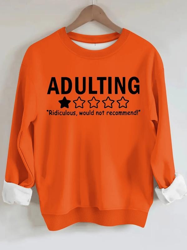 Women's Casual Graphic Pullover Sweater, Soft Long Sleeve Round Neck Sweatshirt, Comfortable Daily Wear style 04...