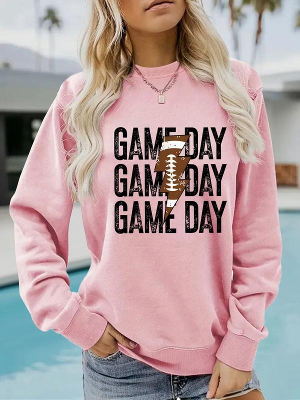 Women's Casual Graphic Pullover Sweater, Soft Long Sleeve Round Neck Sweatshirt, Comfortable Daily Wear style 06...