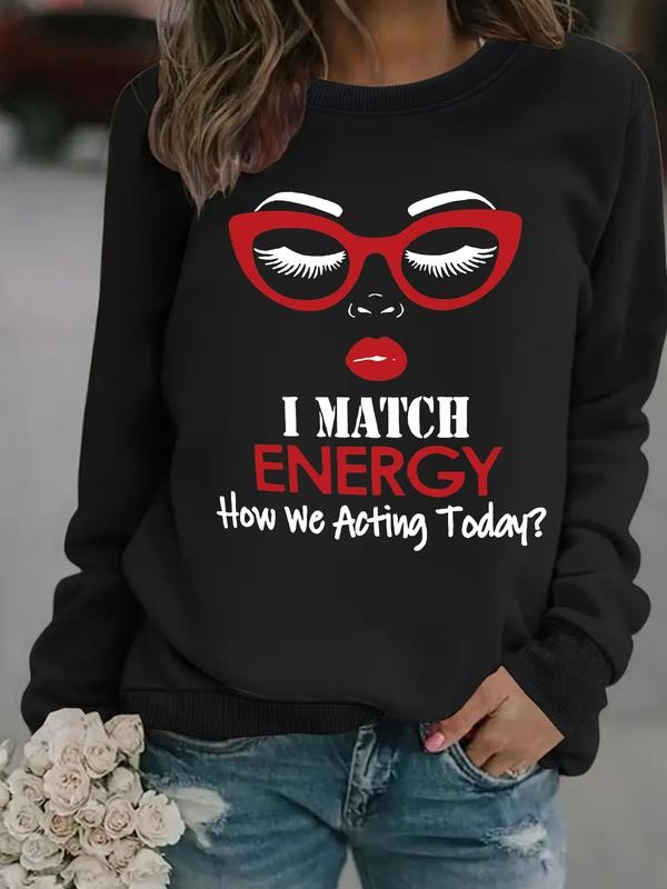 Women's Casual Gwen Fashion Graphic Pullover Sweater, Soft Long Sleeve Round Neck Sweatshirt, Comfortable Daily Wear...