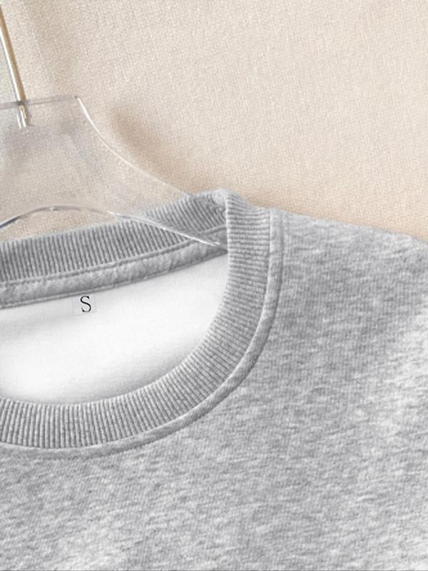 Women's Casual Heart Pattern Pullover Sweater, Soft Long Sleeve Round Neck Sweatshirt, All-Season Comfortable Daily Wear...