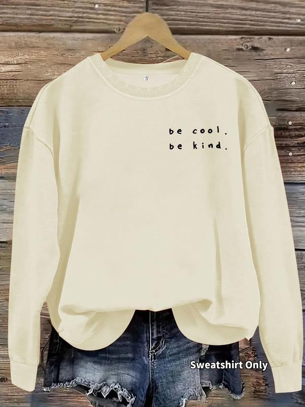 Women's Casual Letter Print Pullover Sweater, Soft Long Sleeve Round Neck Sweatshirt, Comfortable Daily Wear style 03...