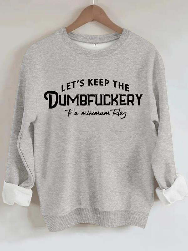 Women's Casual Letter Print Pullover Sweater, Soft Long Sleeve Round Neck Sweatshirt, Comfortable Daily Wear style 22...