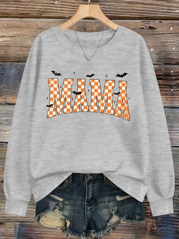 Women's Casual Letter Print Pullover Sweatshirt, Fitted Round Neck Long Sleeve Top, Thick Fabric Fall & Winter Fashion...