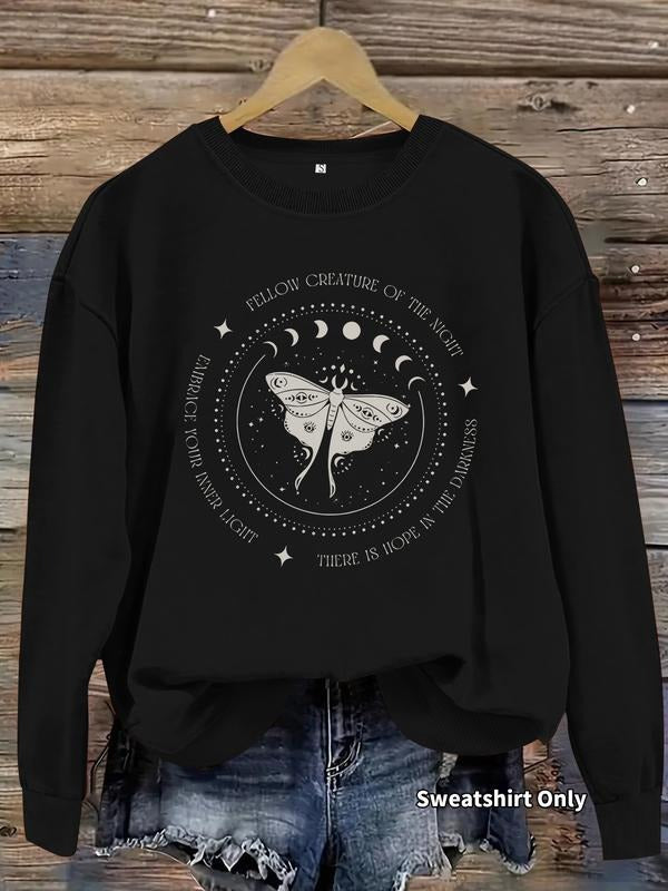 Women's Casual Long Sleeve Round Neck Coffee Print Pullover Sweatshirt, Fall & Winter Fitted Knitwear, Moderate Fabric...