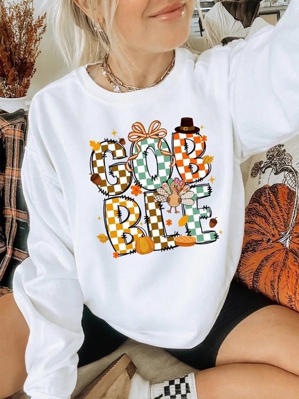 Women's Casual Loose-Fit Letter Print Hoodie, Fall & Winter Thicken Fabric Pullover, Comfortable Round Neck Sweatshirt...