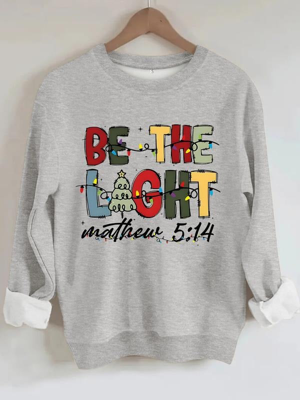 Women's Casual Olive Christmas Light Bulb Sweatshirt, Soft Long Sleeve Round Neck Pullover, Fall & Winter Wear T-Shirts,...