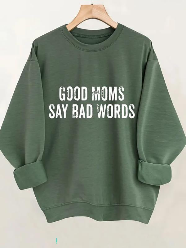 Women's Casual Round Neck Pullover Sweatshirt, Fun Letter Print Design, All Season Wearable, Perfect Gift Choice style 02...