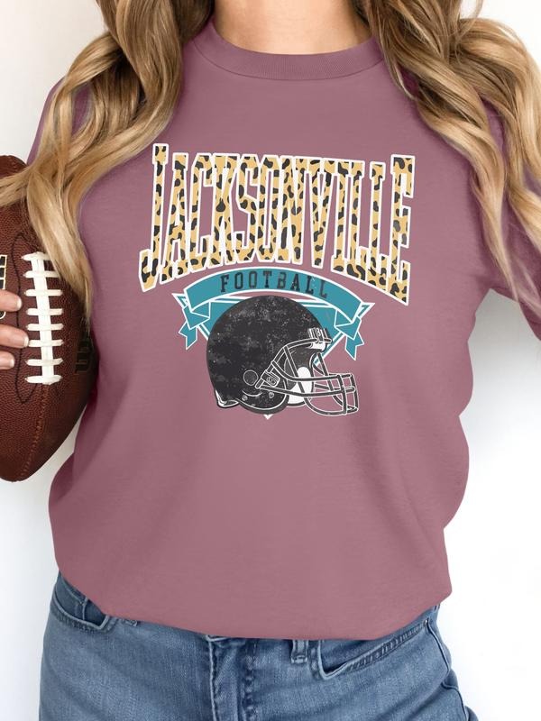 Women's Casual Rugby Print Long Sleeve Round Neck Pullover Sweatshirt, Fitted Moderate Fabric, Fall & Winter Fashion,...