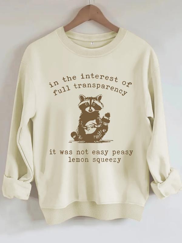Women's Casual Sloth Pattern Pullover Sweatshirt, Soft Long Sleeve Round Neck Crewneck, All-Season Comfort, Durable...