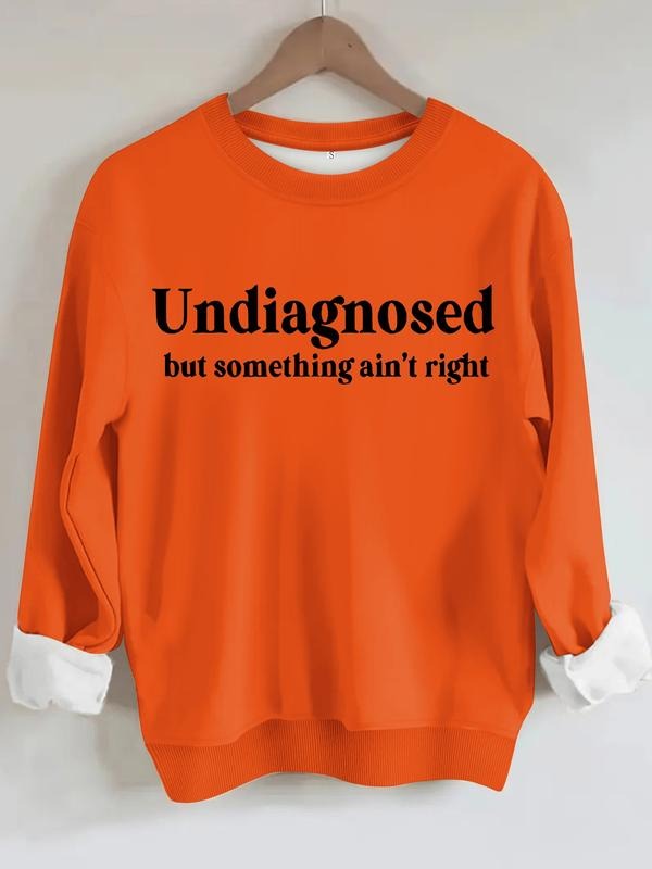 Women's Casual Undiagnosed Pattern Pullover Sweater, Soft Long Sleeve Round Neck Sweatshirt, Comfortable Daily Wear...